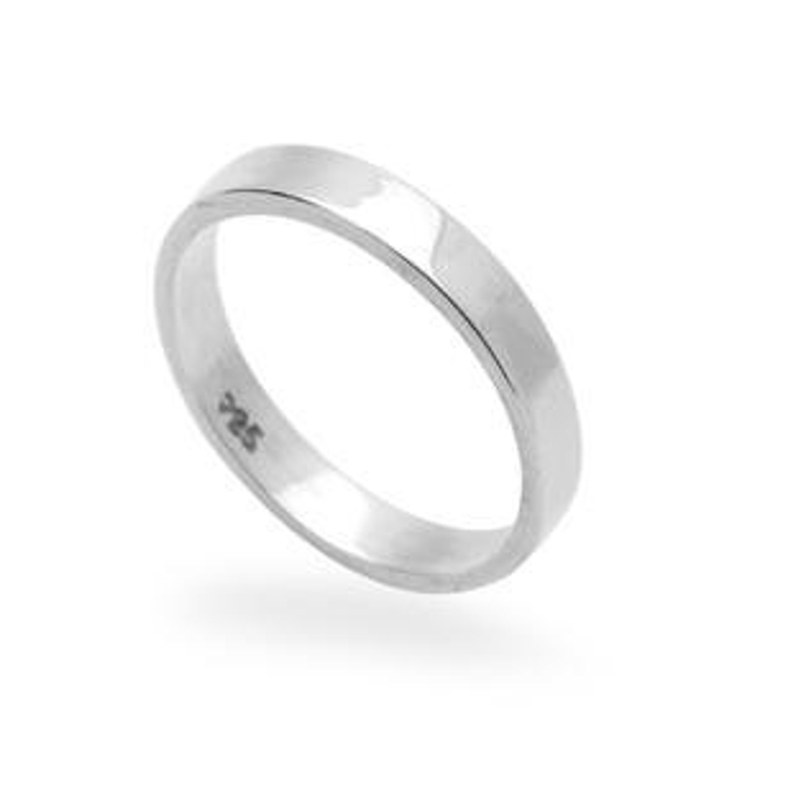 Thin Gold Band Flat Band Ring Thin Gold Ring Solid Gold Etsy