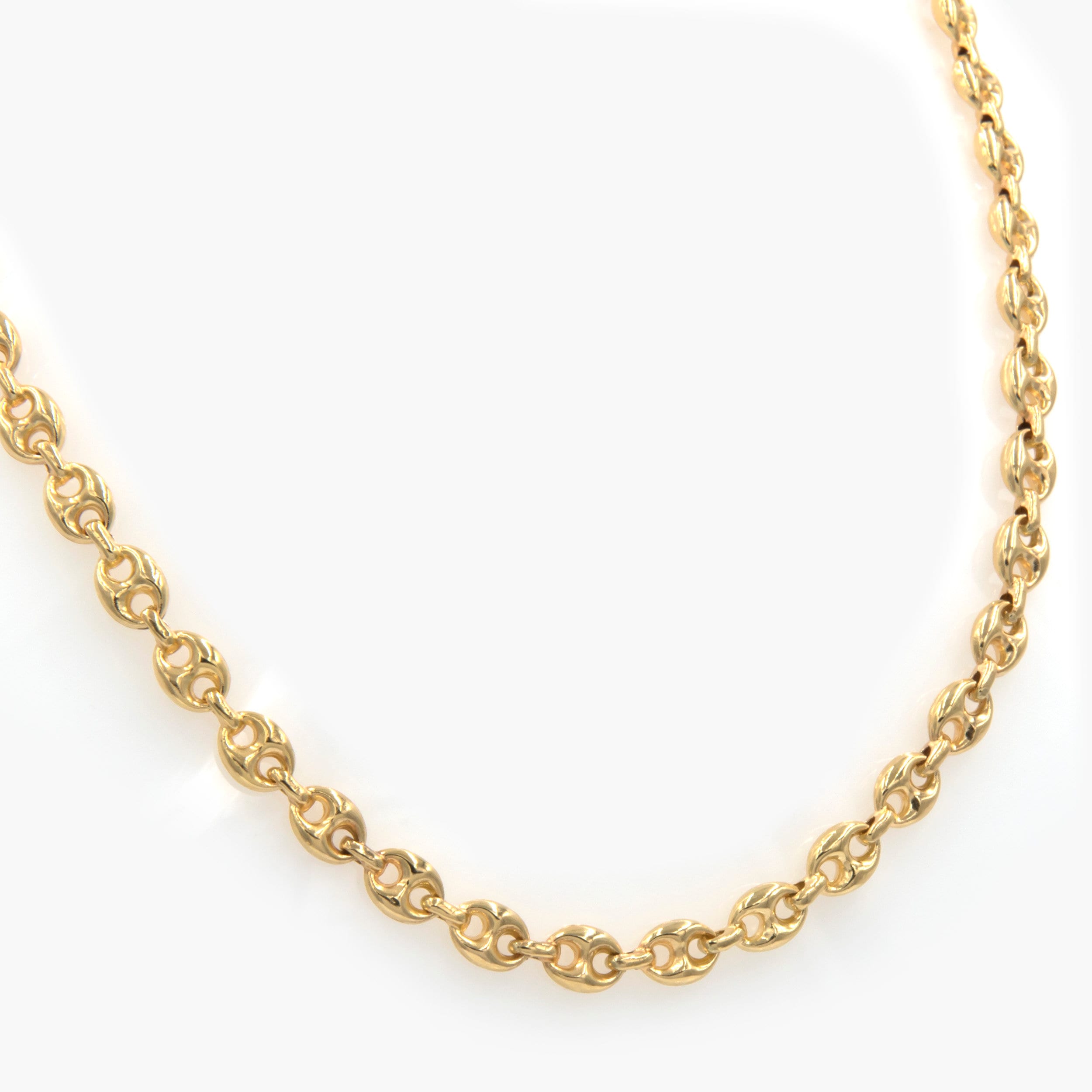 14KT Yellow Gold Puff Gucci Link Bracelet - Carbo Jewelers