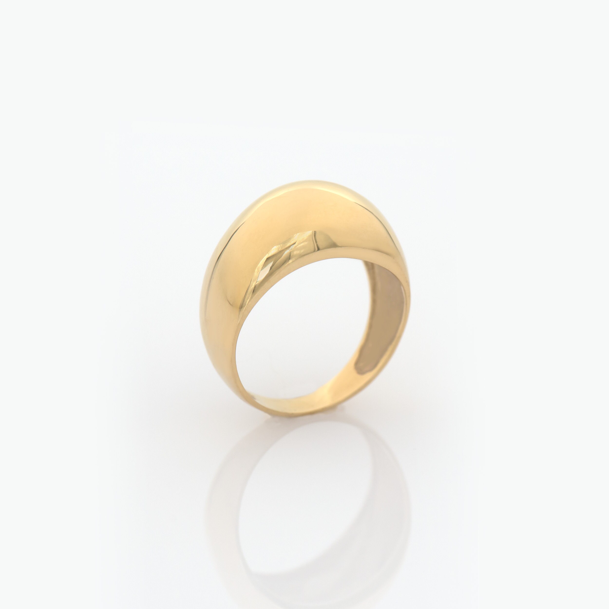 14k Gold Dome Ring / Dome Ring Gold / Statement Ring / Gold Etsy UK