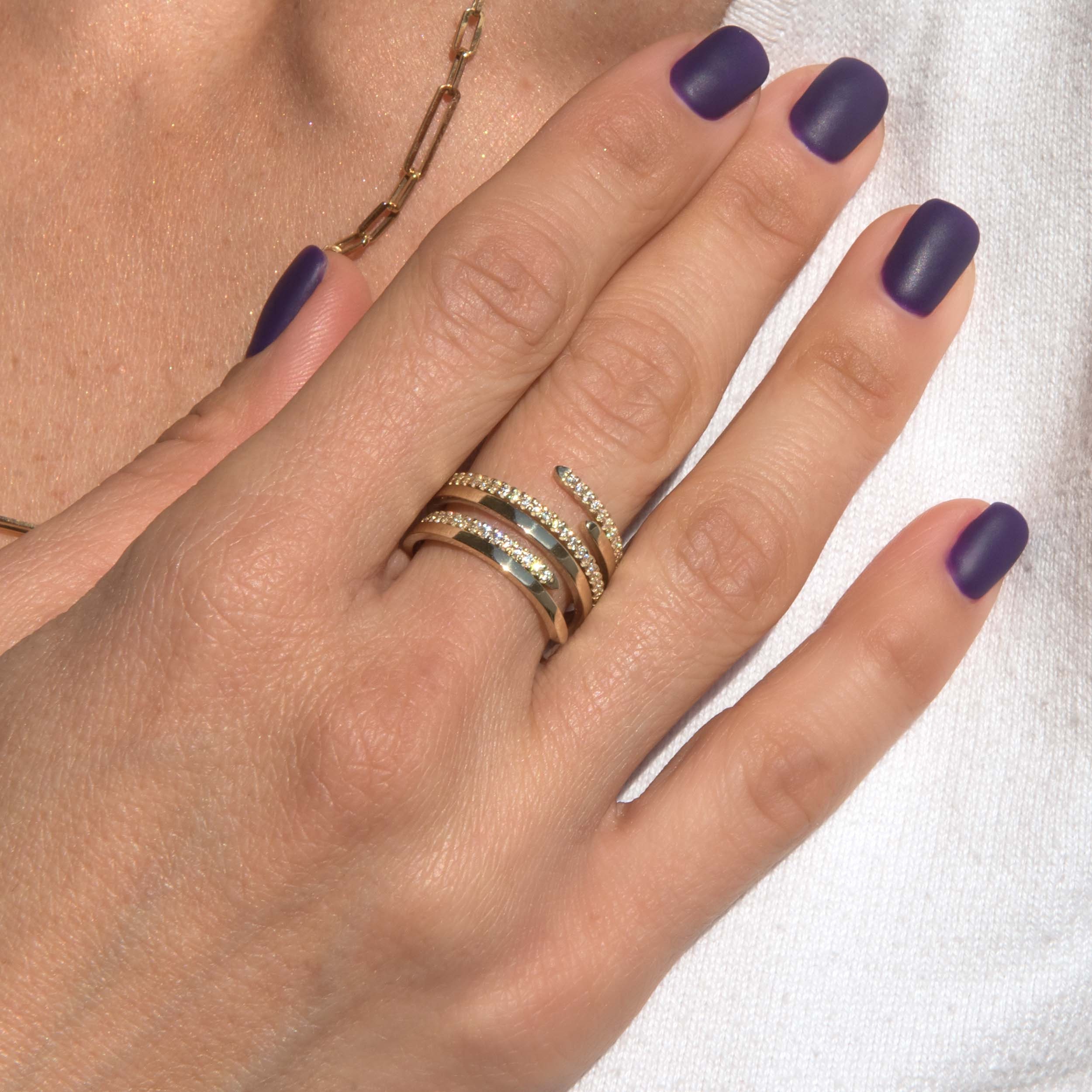 Solid Gold 14k Thumb Ring, Gold Wrap Ring, Gold Spiral Ring, Gold Solid Gold 14k Thumb Ring, Gold Wrap Ring, Gold Spiral Ring, Gold