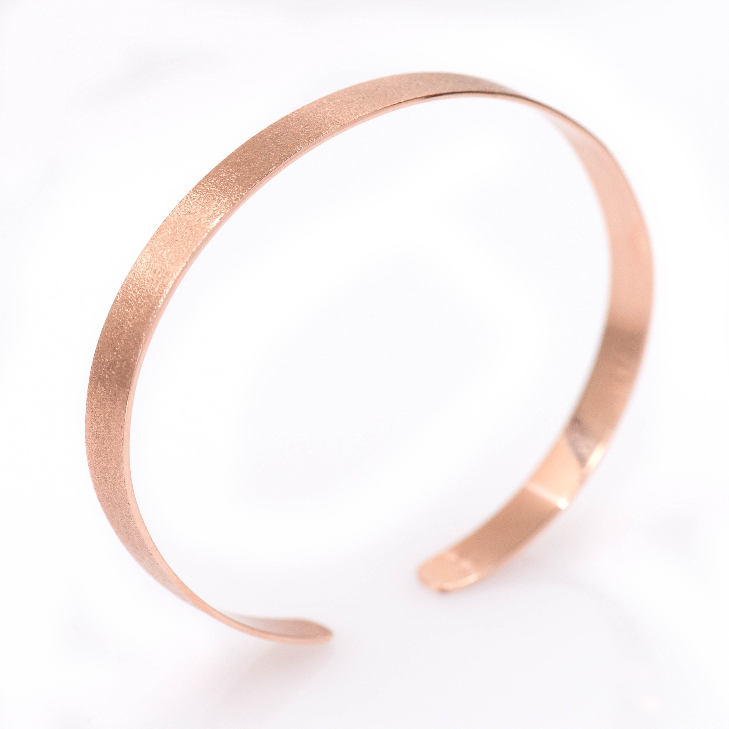 Plain Solid Gold 6mm Bracelet, Gold Cuff Bracelet, Solid 14k Gold Cuff