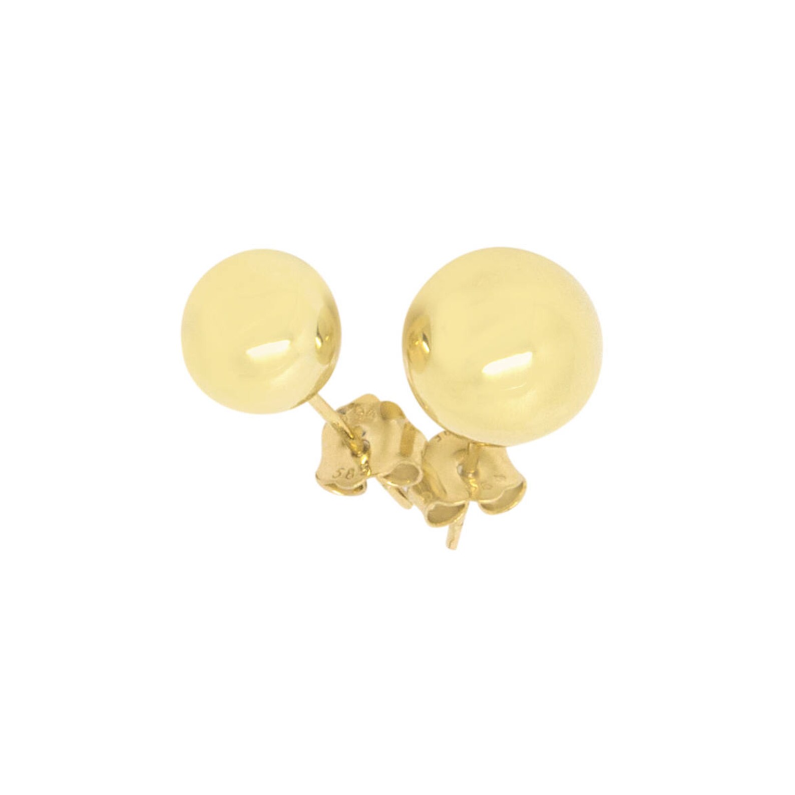 Ball Earrings Gold Ball Earrings Gold Stud Earrings Ball Etsy