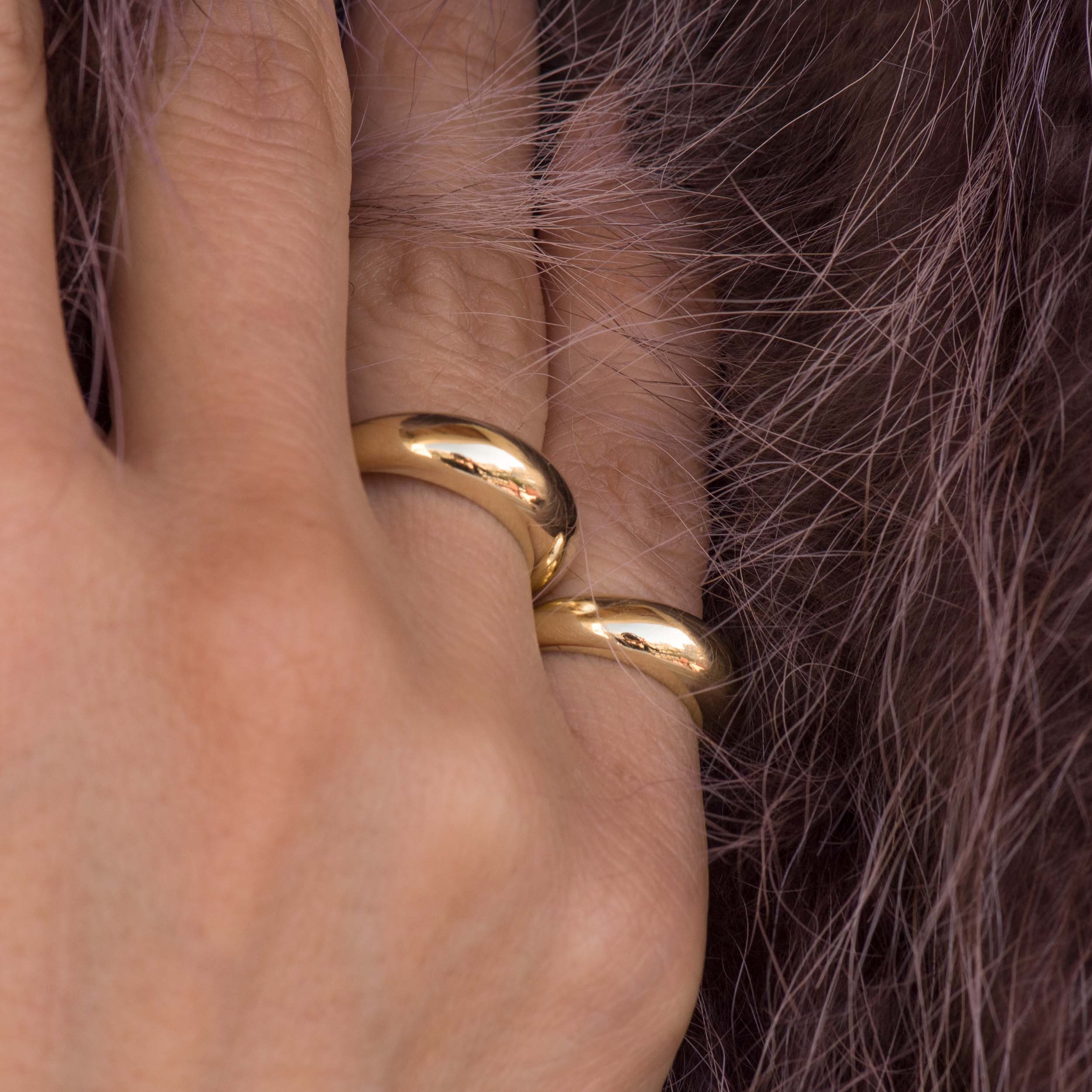 14k Gold Dome Ring / Dome Ring Gold / Statement Ring / Gold Ring / 14k Gold Ring / Large Dome