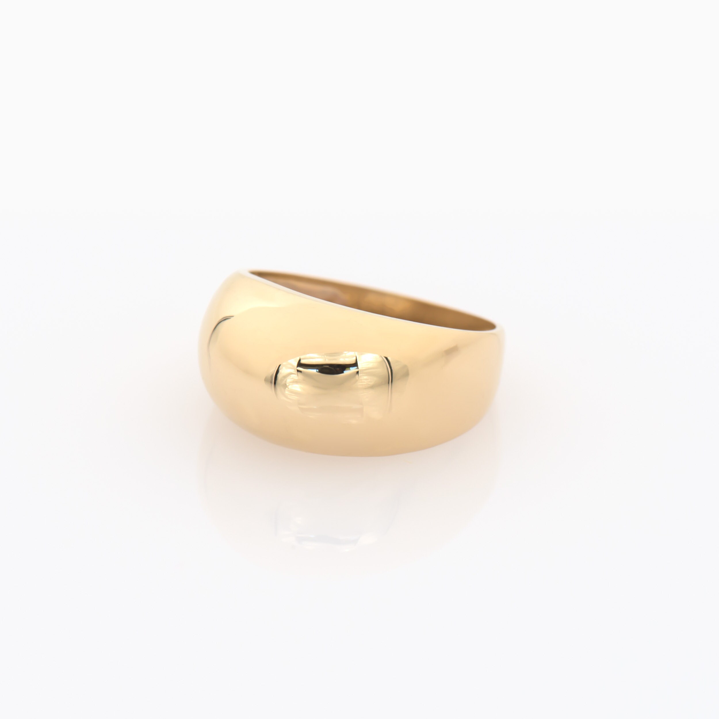 14k Gold Dome Ring / Dome Ring Gold / Statement Ring / Gold Etsy UK