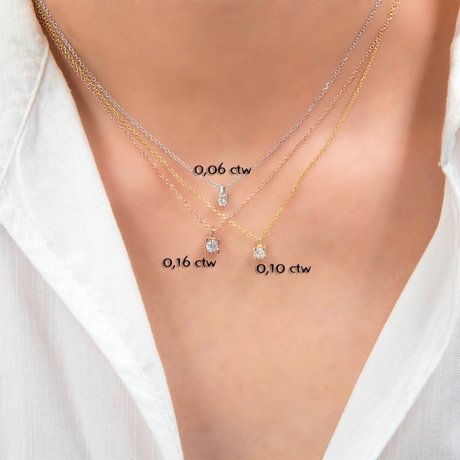 Prong necklace deals