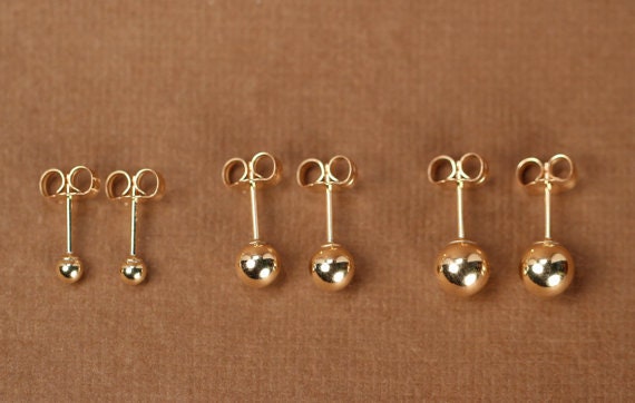 Gold dot best sale earrings