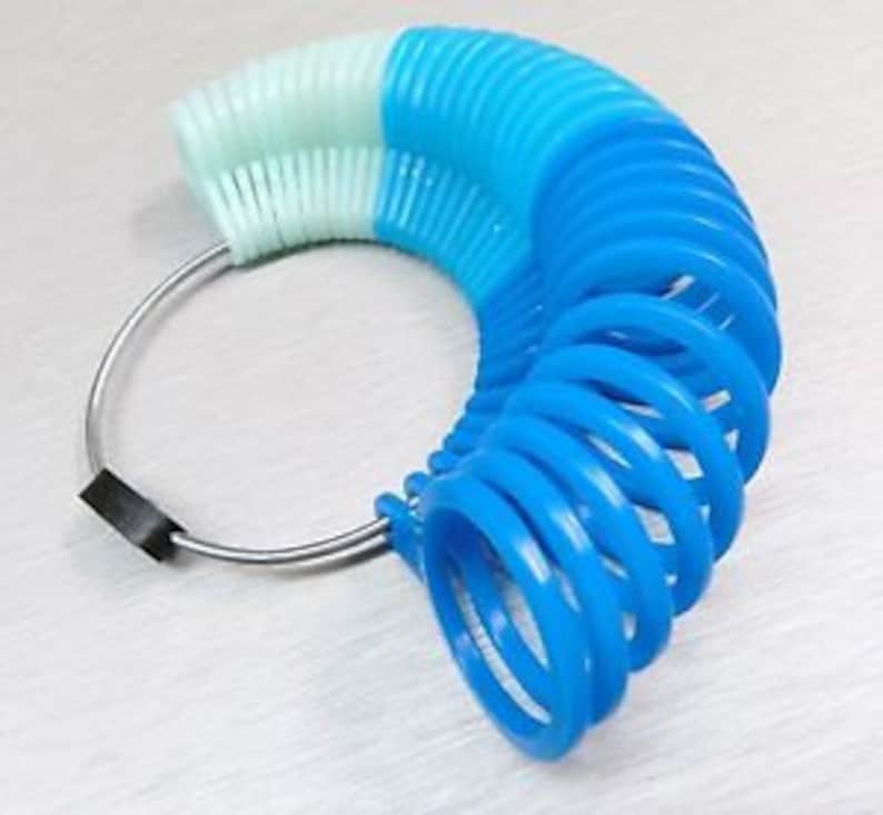 Ring Gauge Ring Sizer Plastic Ring Sizer Ring Size Chart Etsy