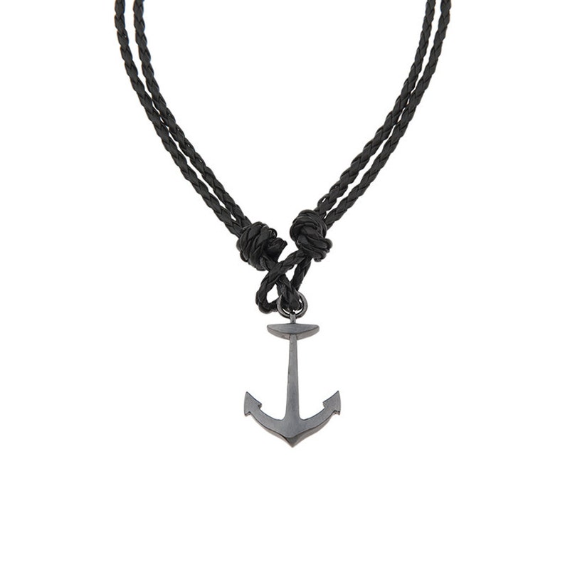 Anchor Bracelet Wrap Leather Bracelet Mens Anchor Bracelet Etsy