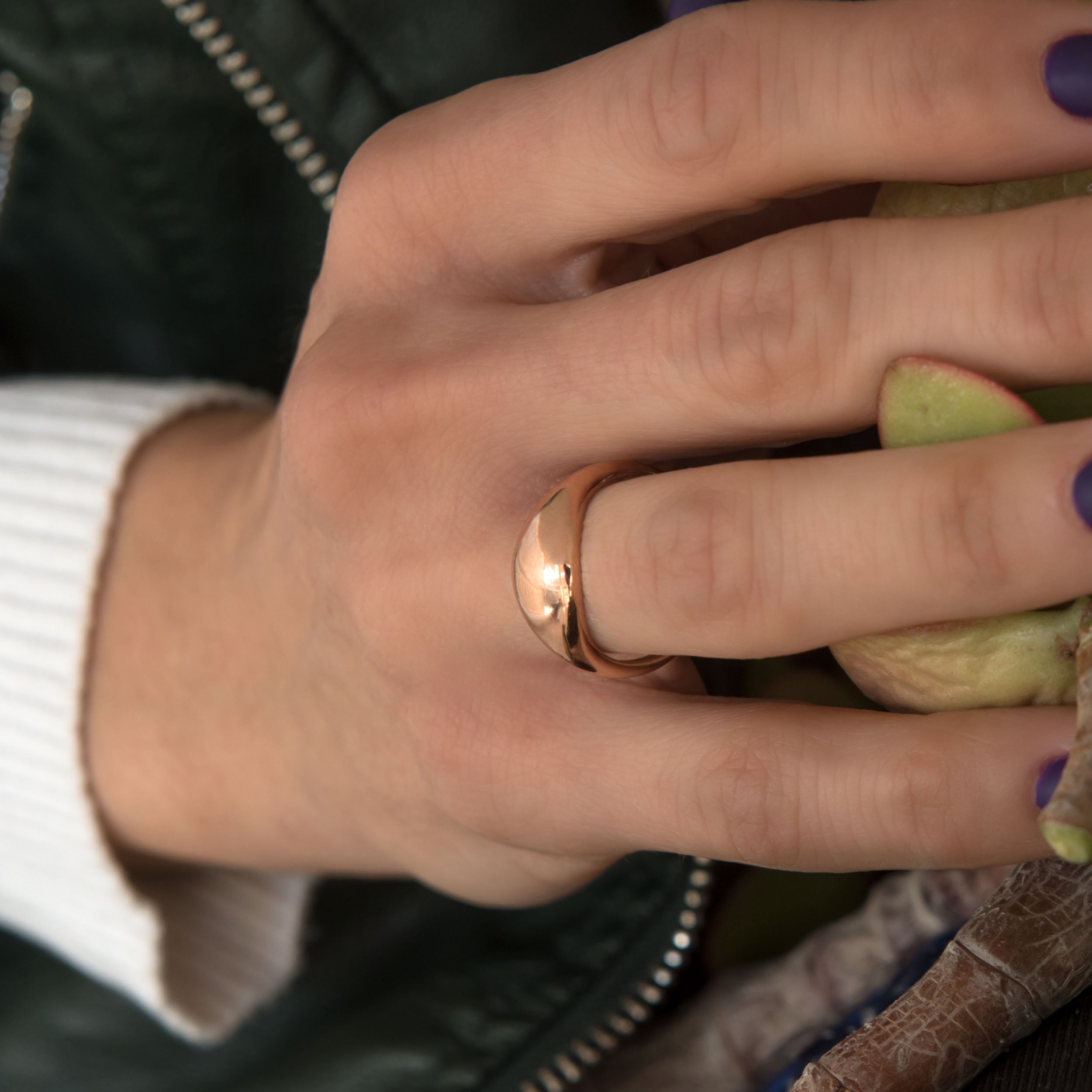 14k Gold Dome Ring / Dome Ring Gold / Statement Ring / Gold Ring / 14k Gold Ring / Bold Dome