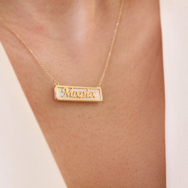 etsy baby name necklace
