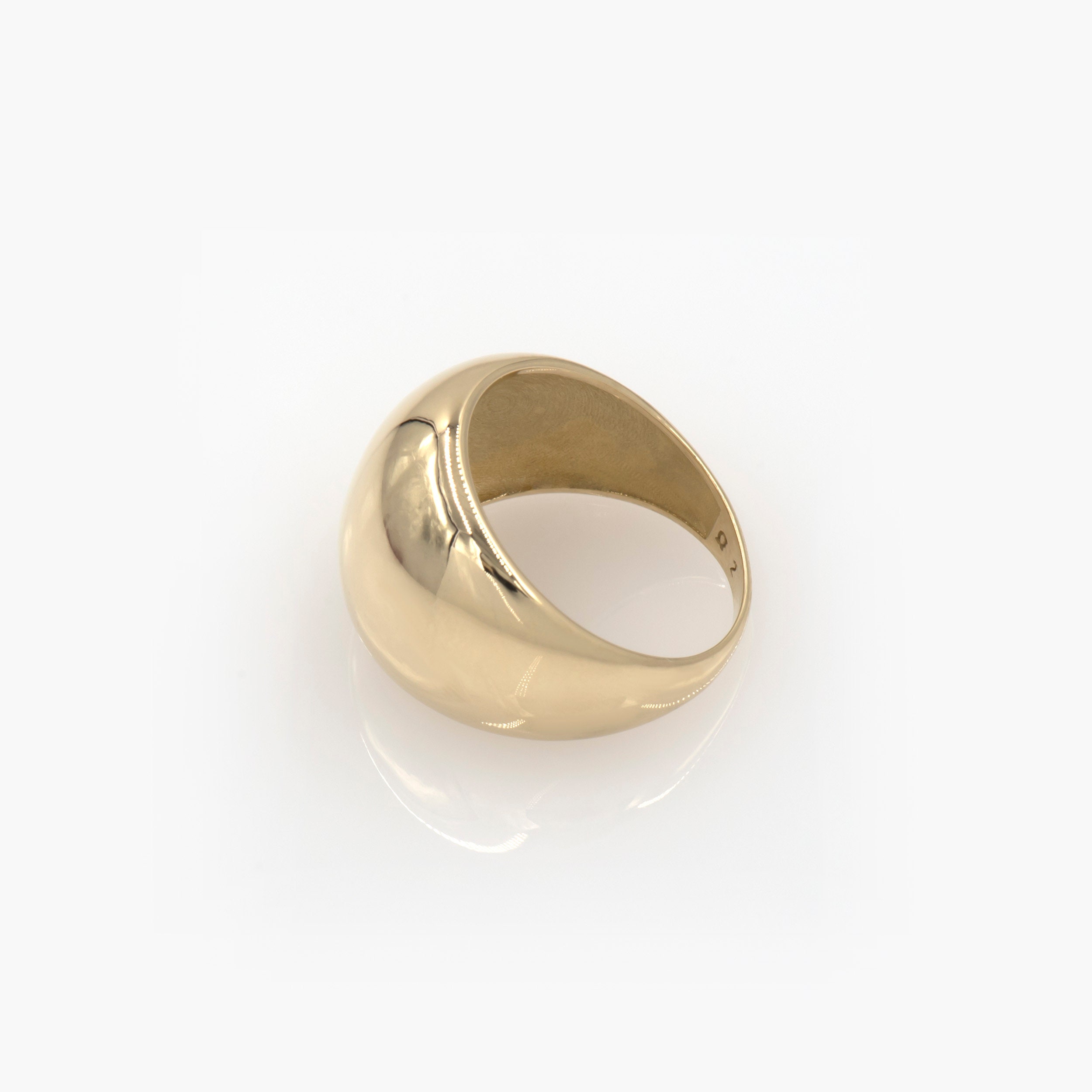 14k Gold Dome Ring / Dome Ring Gold / Statement Ring / Gold Etsy UK