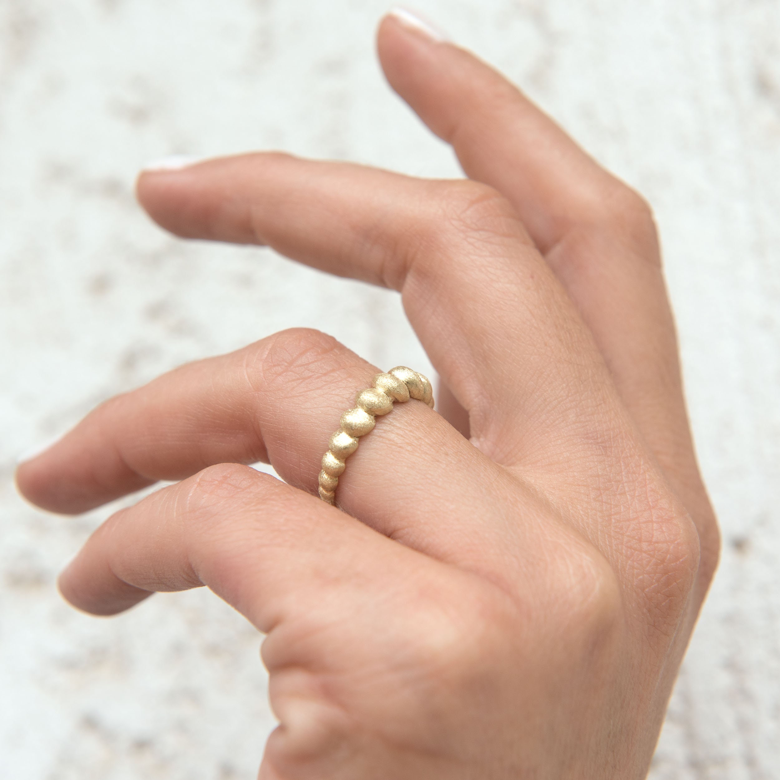 Twist Gold Ring Twist Ring Stackable Ring Twisted Dome Ring Croissant Ring Dome Ring Croissant Dome Ring Statement Ring Thick Gold
