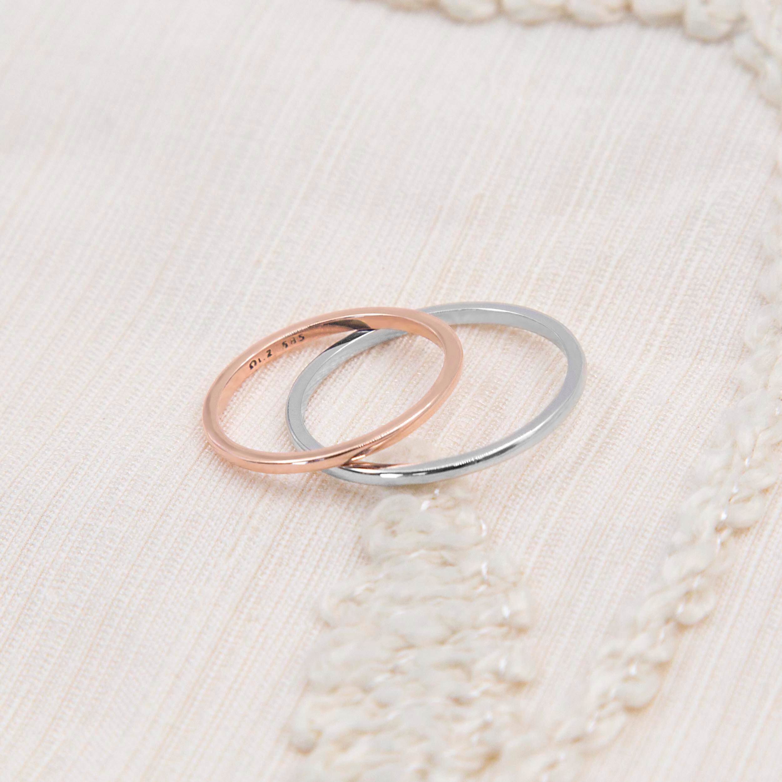 Solid Gold Band, 14k Thin Gold Ring, Thin Wedding Ring, Gold Smooth