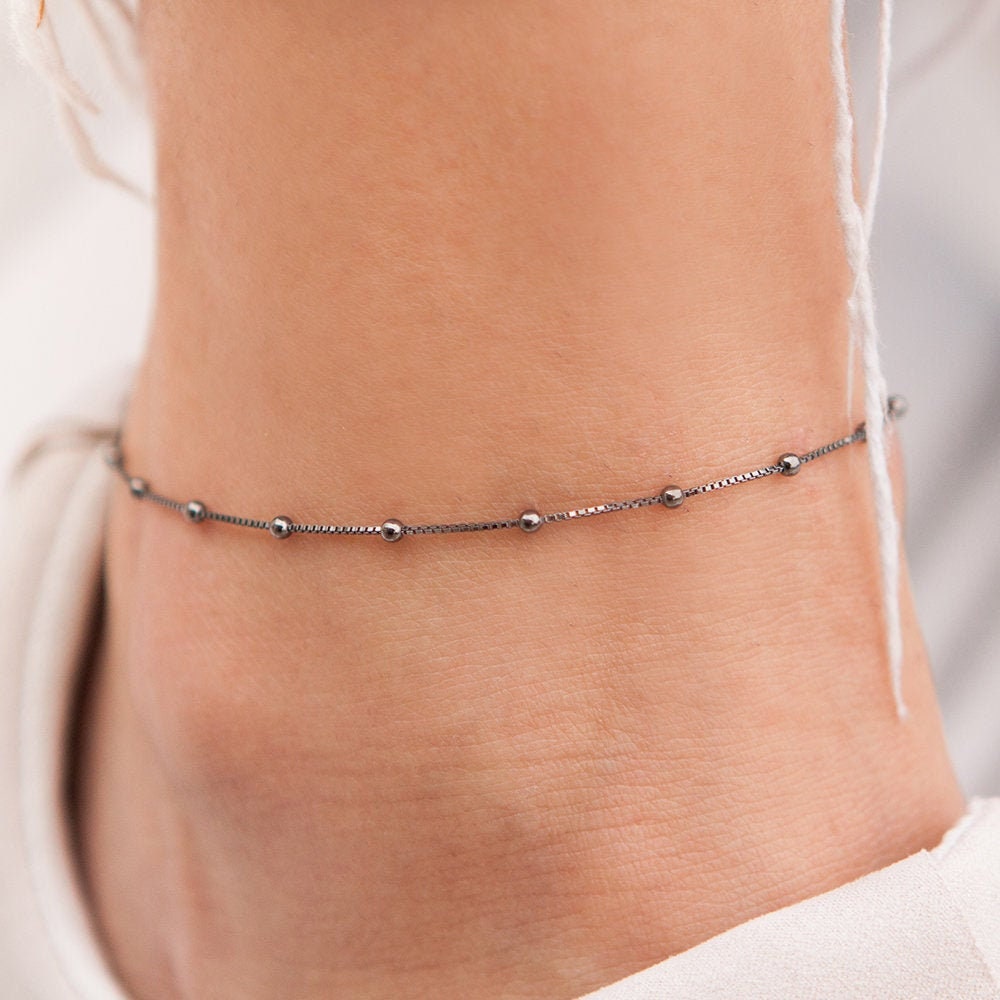 Silver ball anklet Clearance