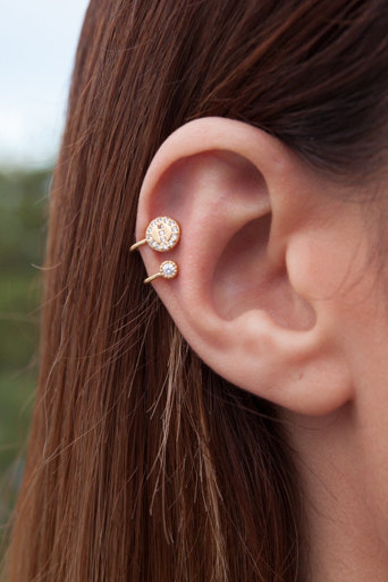 Silver Ear Cuff Non Pierced Earring Cartilage Ear Cuff Etsy