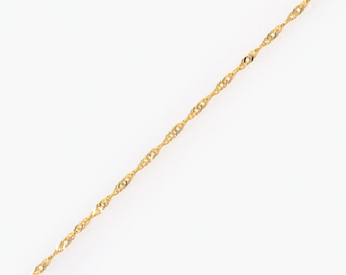 Solid Gold Thin Chain, 14K Gold Pendant Chain Necklace, Chain Link Necklace, Real Gold Chain Necklace, Thin 14k Gold Chain, Pendant Chain