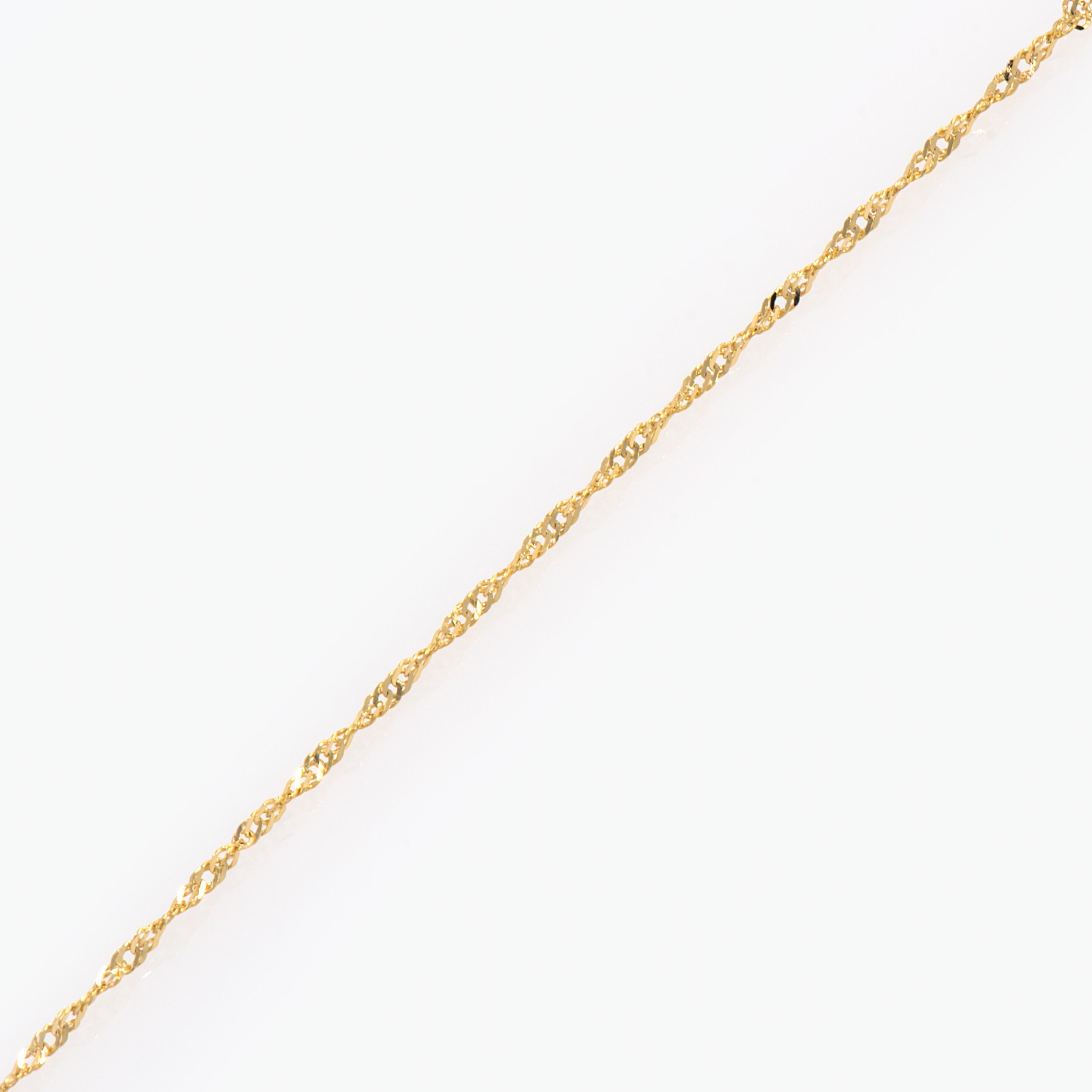 Solid Gold Thin Chain, 14K Gold Pendant 