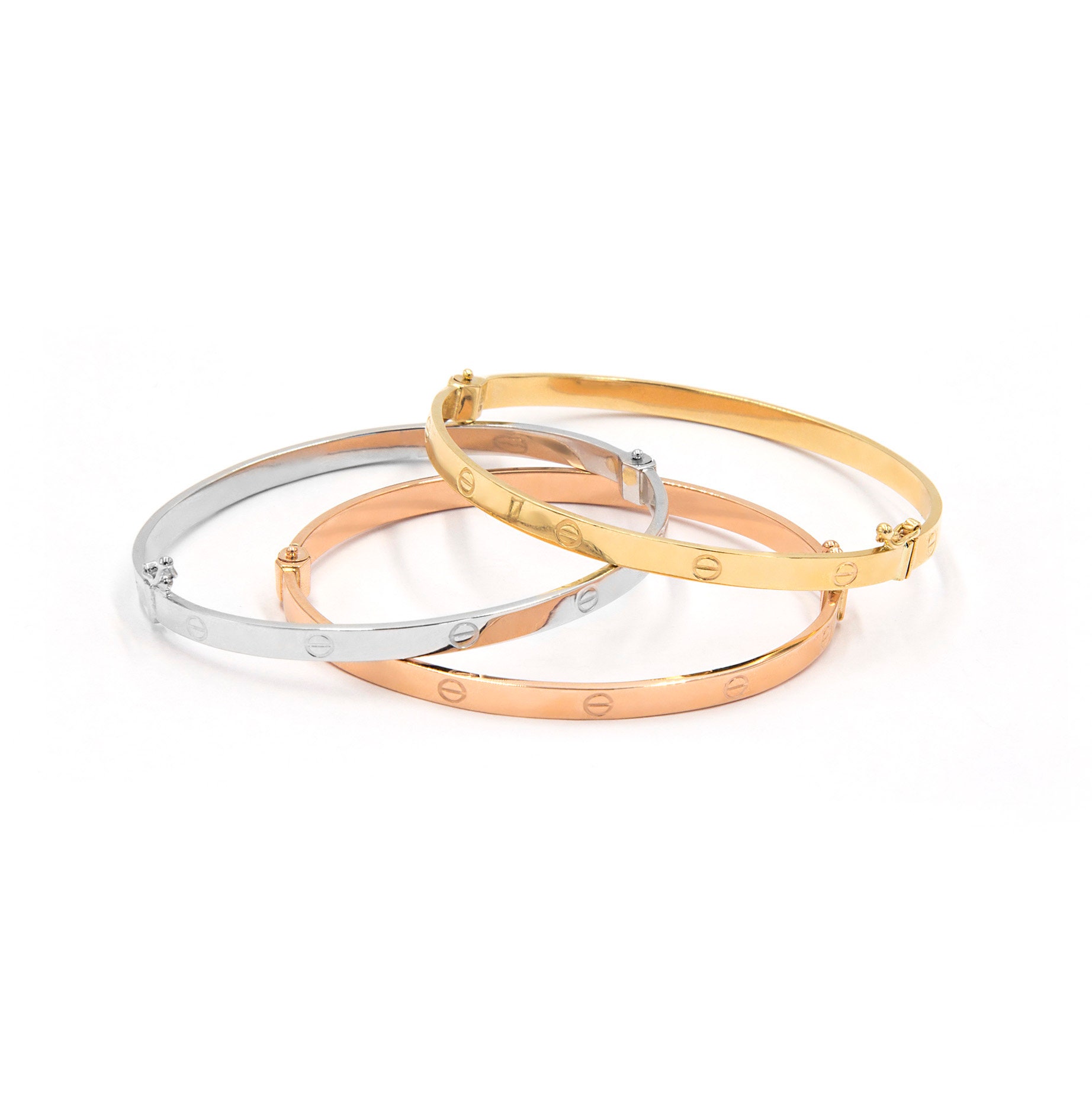real gold engraved bracelets