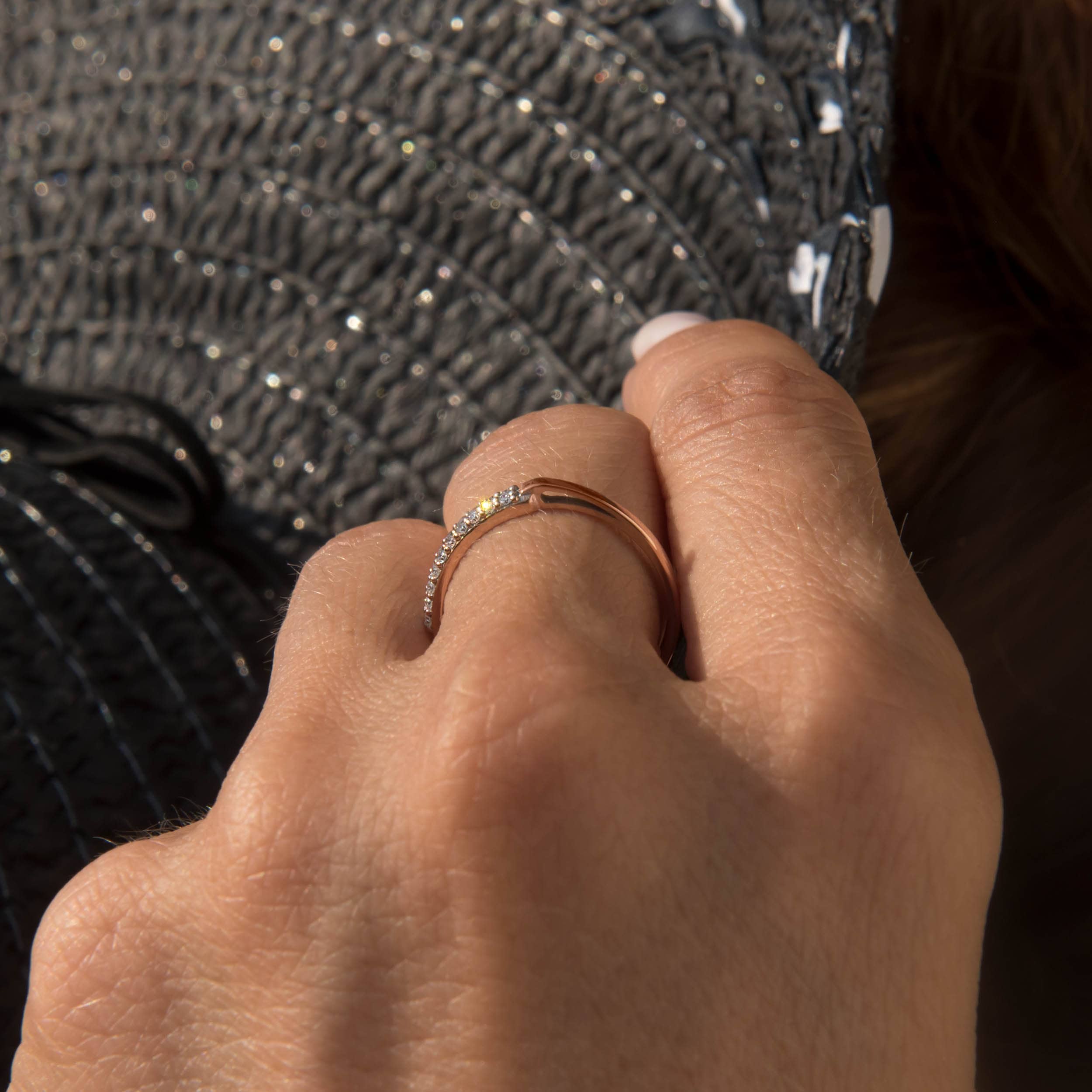 Mejuri diamond beaded ring sale