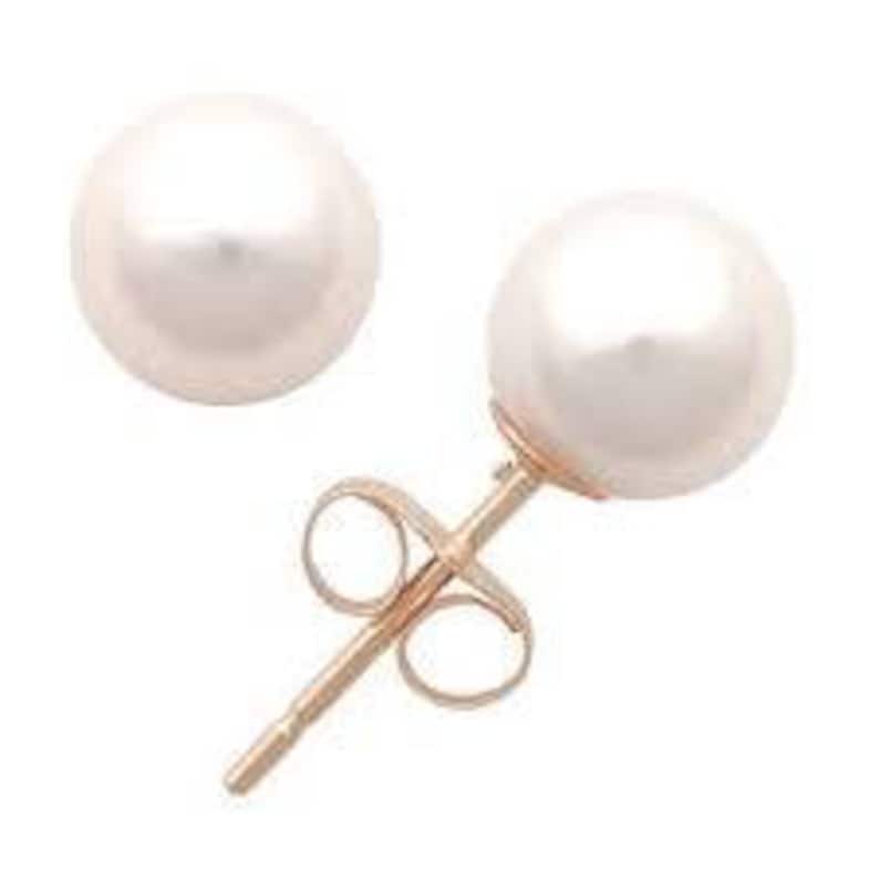 Pearl Earrings Pearl Stud Earrings Gold Pearl Earrings Wedding Earrings Stud Earring Round Pearl White Pearl Earrings Post Earrings