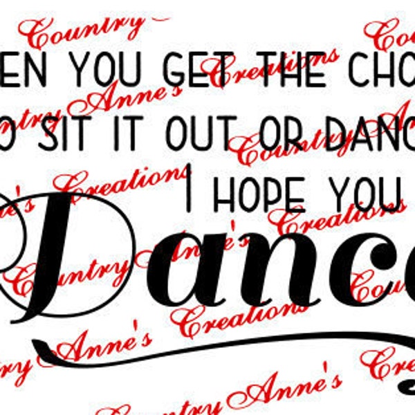 I Hope You Dance - Etsy