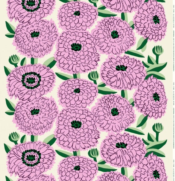 Marimekko purple pink Primavera, beatiful retro print by Maija Isola, sold by half yard, 18 Marimekko purple pink Primavera, beatiful retro print by Maija Isola, sold by half yard, 18