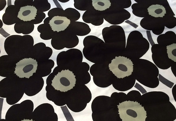 Buy Marimekko Black Pieni Cotton Fabric Half Yard Online in - Etsy
