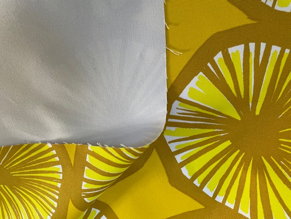Marimekko Appelsiini, Yellow, Upholstery Cotton Canvas Fabric