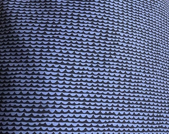 Marimekko blauer kleiner Papajo dicker Satin mit leichter Dehnung für, Röcke, Kleider, Kleidung, verkauft per halbem Hof, 158 cm breit Finnland