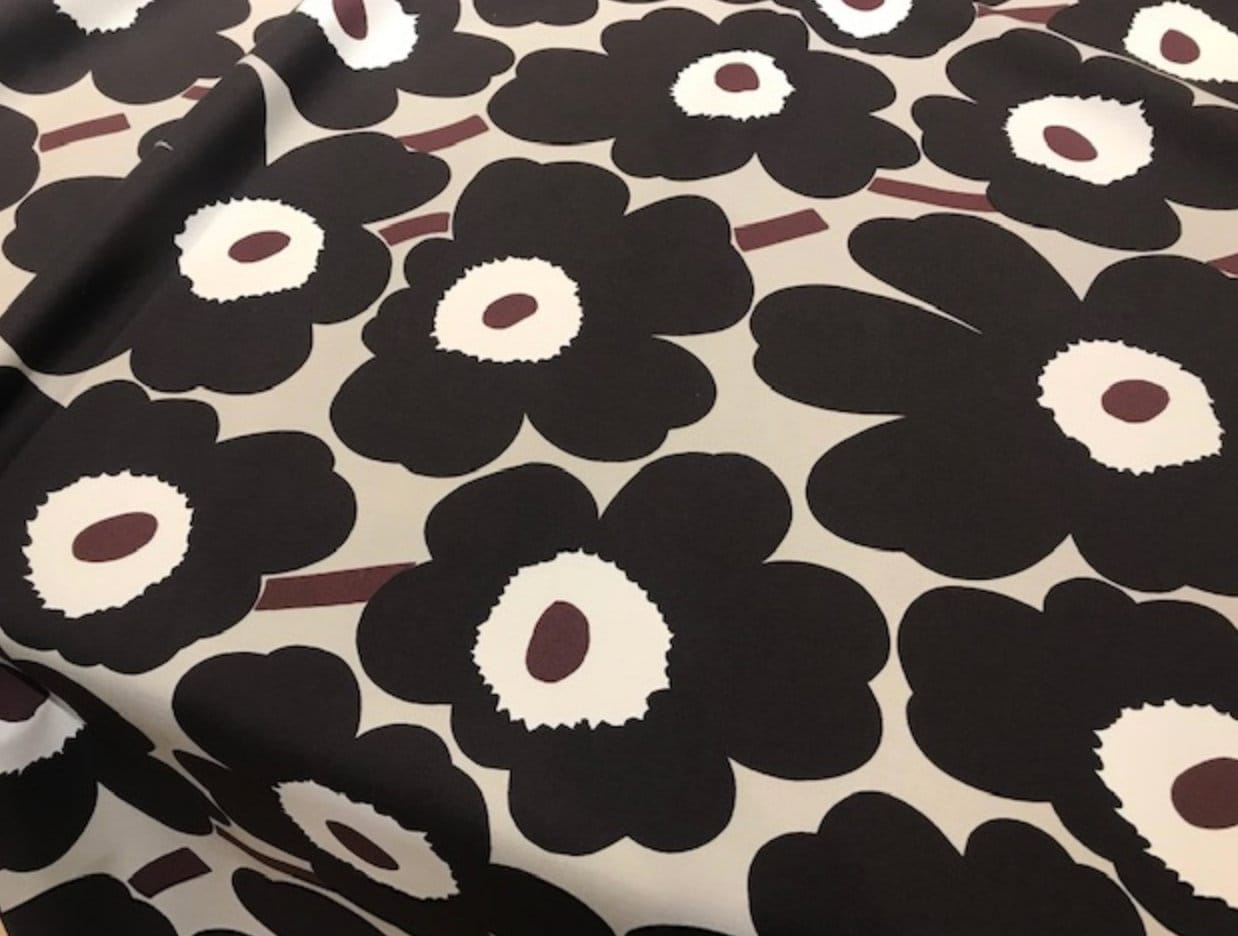 マリメッコ ブラウン グレー ピエニ ウニッコ アクリルコーティング  