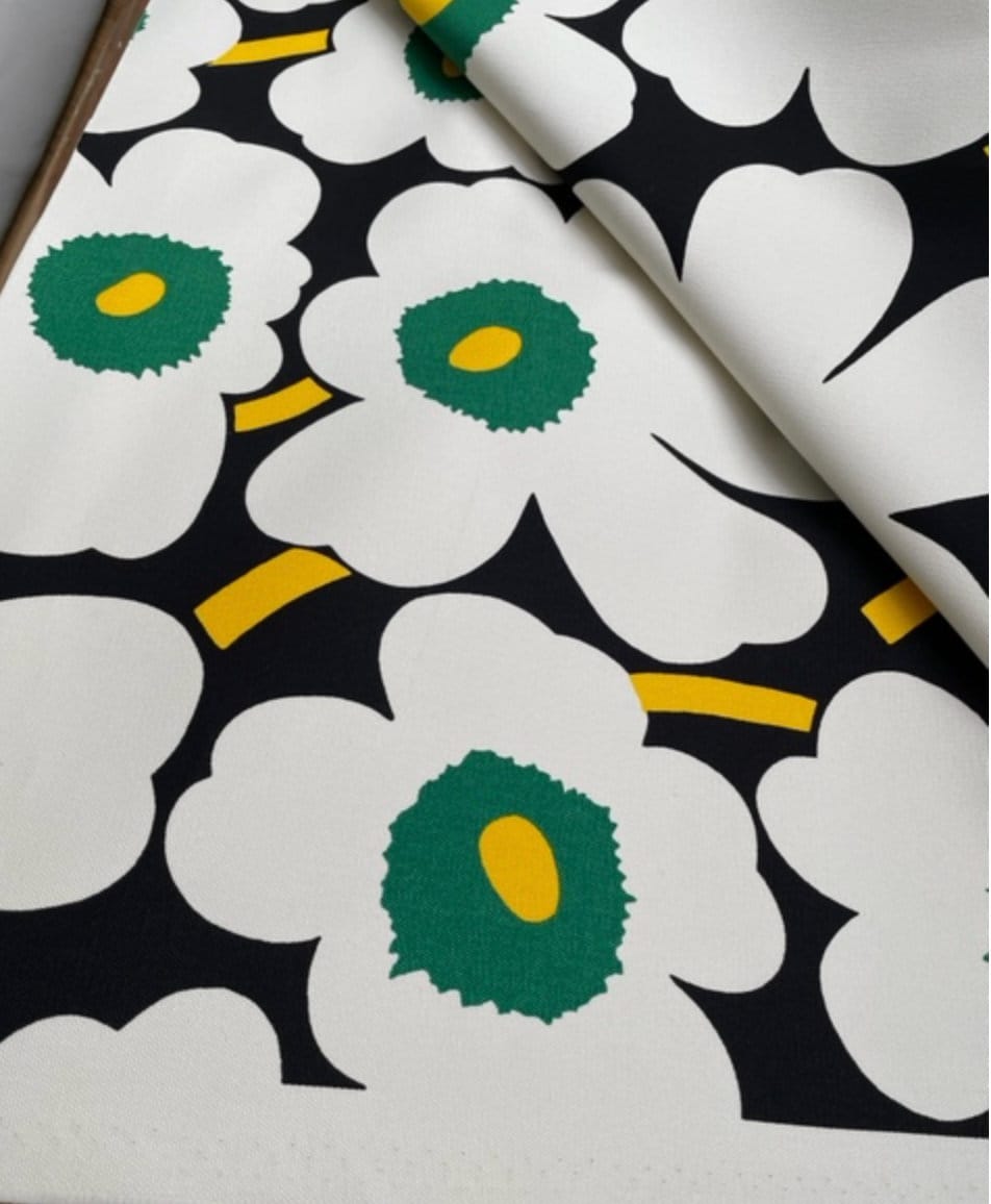 Marimekko Pieni Unikko Super Heavy Upholstery Grade Cotton Canvas