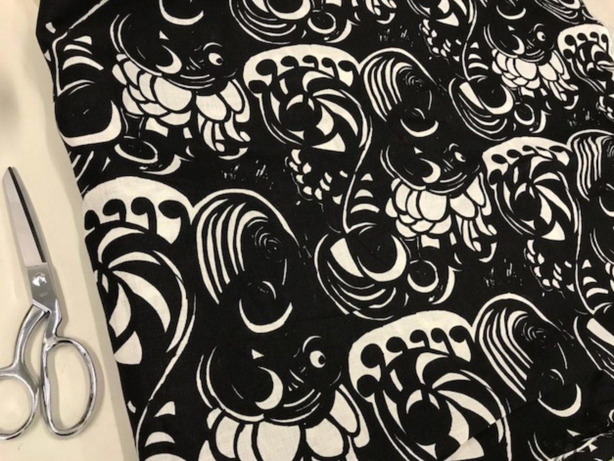 「数量限定 在庫処分セール」 Marimekko 58 Yard, Half by Sold Fabric, Linen トップス