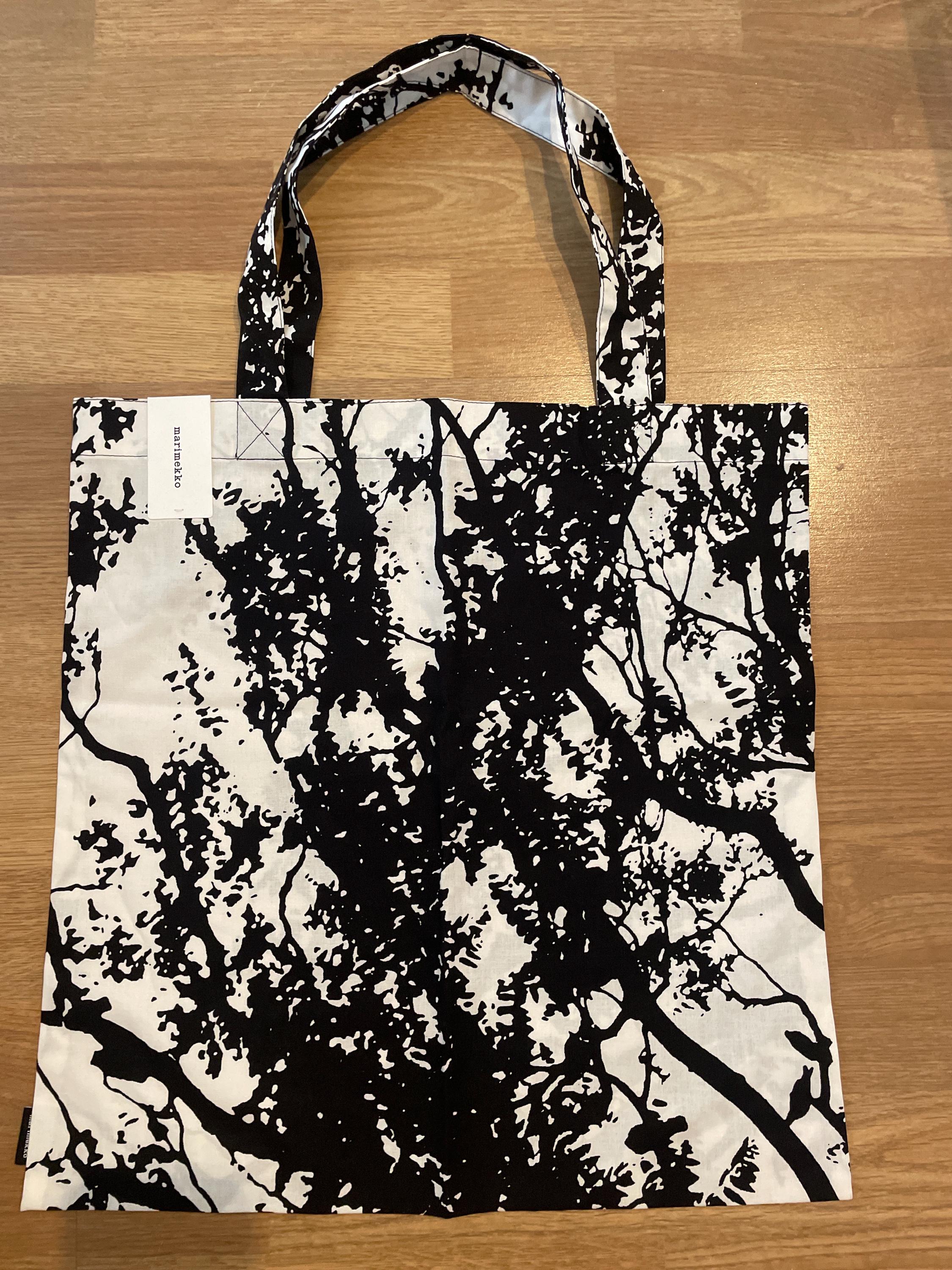 Marimekko Tuuli Black and White Tote Bag - Etsy