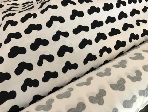 Marimekko Jersey Fabric for Clothing Sold by Yard Black and