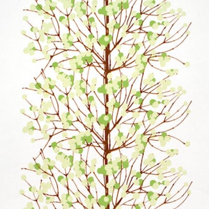 May include: A stylised illustration of a tree with brown branches and green and white leaves. The tree is on a white background.