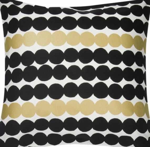 Räsymatto Pillow Cushion Case Cover Black Gold Maija Isola - Etsy Hong Kong