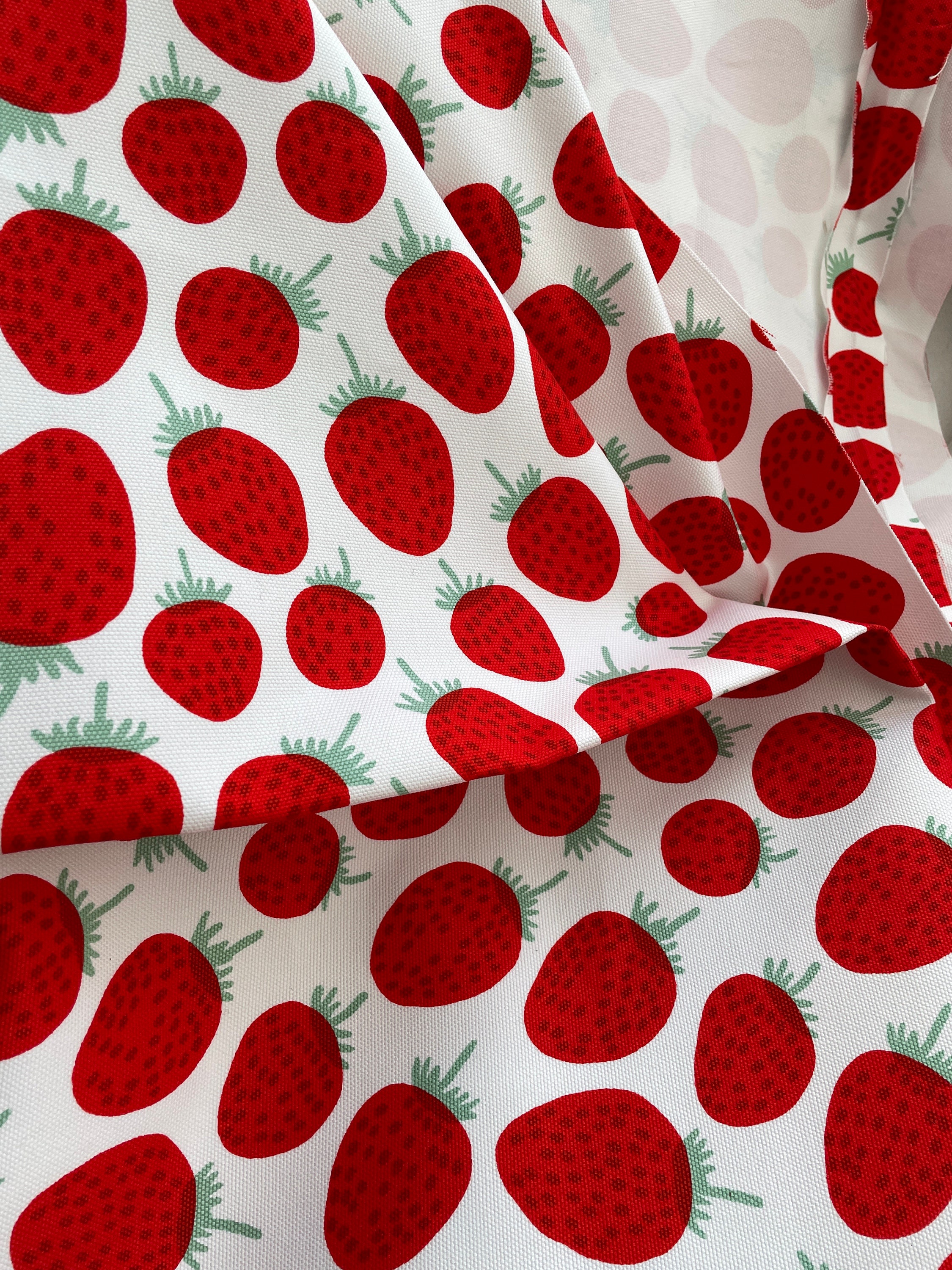 Marimekko fresa Mansikka, tela de lona de algodón de grado tapicería,  vendida por media yarda para tapizar, bolsos y bolsos, Finlandia - Etsy  México, image size:2250x3000