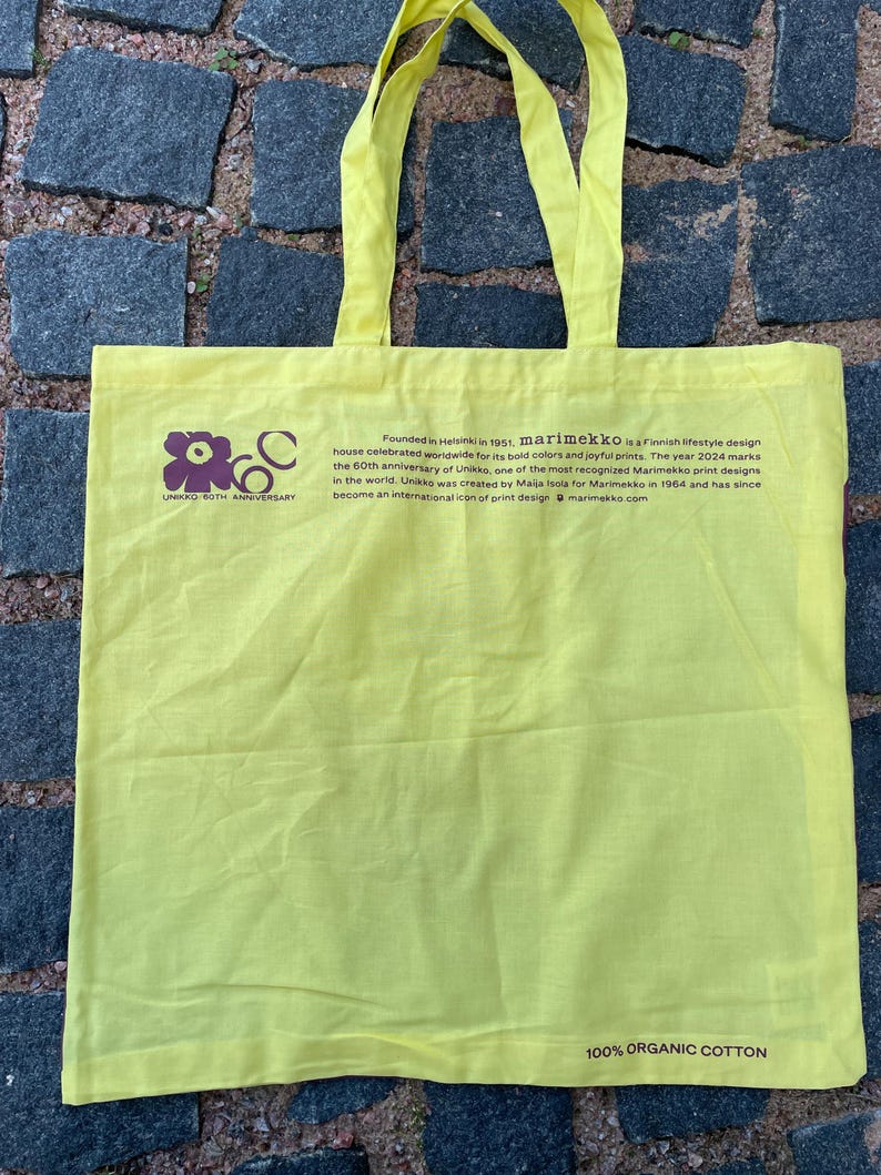 Marimekko Pikkuinen Unikko Tote Bag - Thumbnail 4