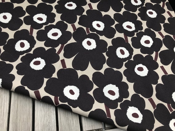 Marimekko Mini Unikko Oil Cloth Fabric Sold By Half Yard Etsy