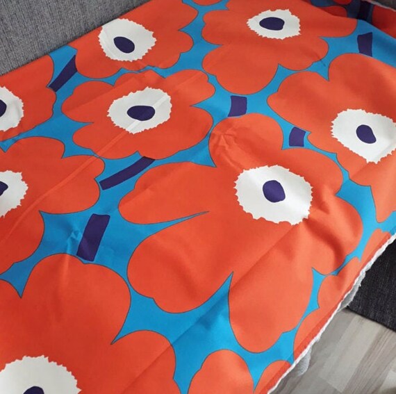 Marimekko Unikko Heavy Cotton Fabric With Stretch Great For Etsy