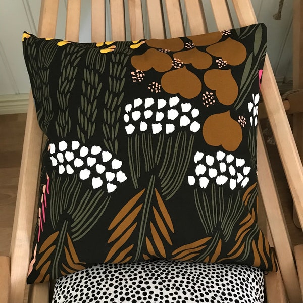 Letto 40cm, 16" pillow case from Marimekko cotton fabric, from Finland