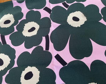 Marimekko Unikko,  UPHOLSTERY grade cotton fabric piece; 14" x 56"
