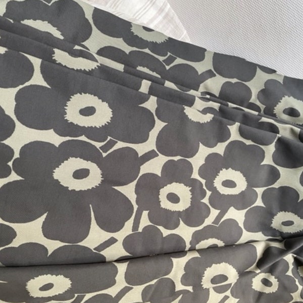 Marimekko Mini Unikko jersey fabric for work out clothing and such sold by half yard, Finland