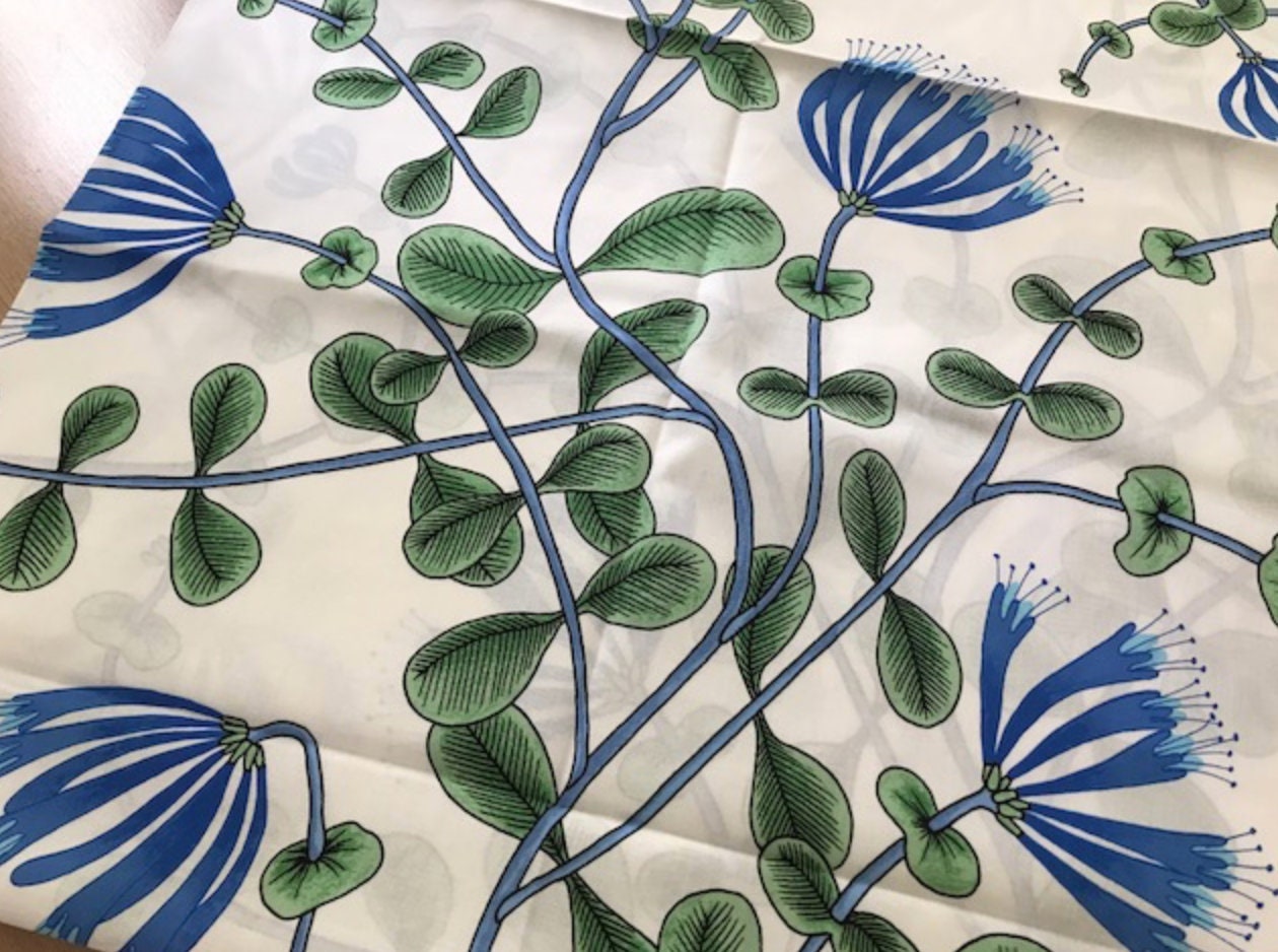 マリメッコ　クーサマ Kuusama 水色　生地　146x50cm（150cm） Marimekko（マリメッコ）日本公式オンラインストア