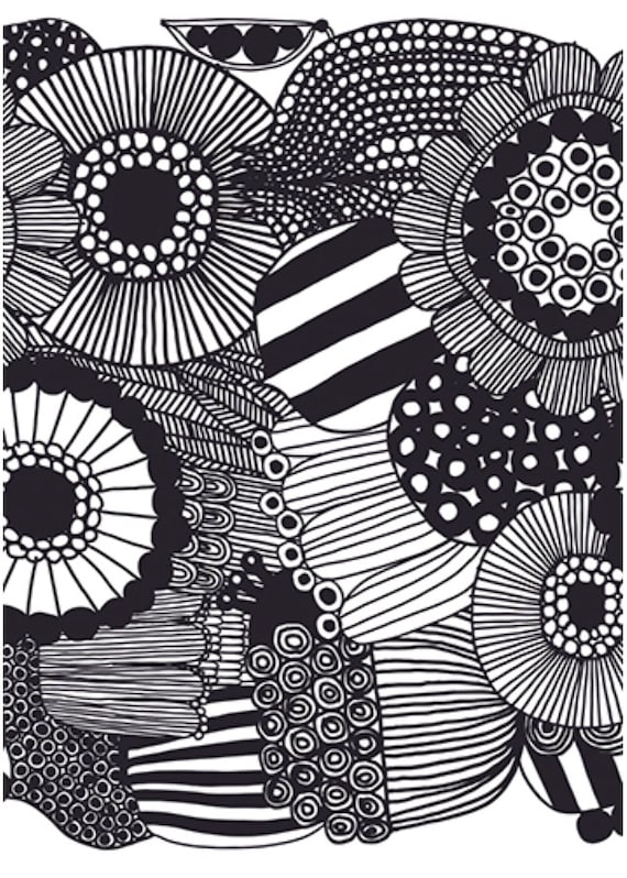 Marimekko Unikko, Rasymatto, Kuusikossa Post Cards, Set of 6