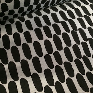 Marimekko Stiff cotton, fat quarter,  black and gray Finland