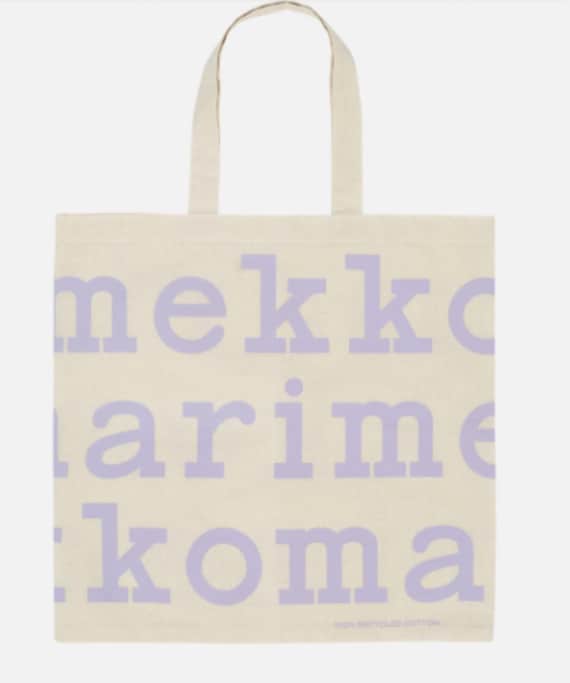 マリメッコ ロゴトートバッグ ライトラベンダー 新色 - Etsy 日本