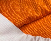 Marimekko Orange Yellow Papajo thick satin fabric with slight stretch for skirts, dresses, clothing, 1 yard, 36 quot x 58 quot wide Finland