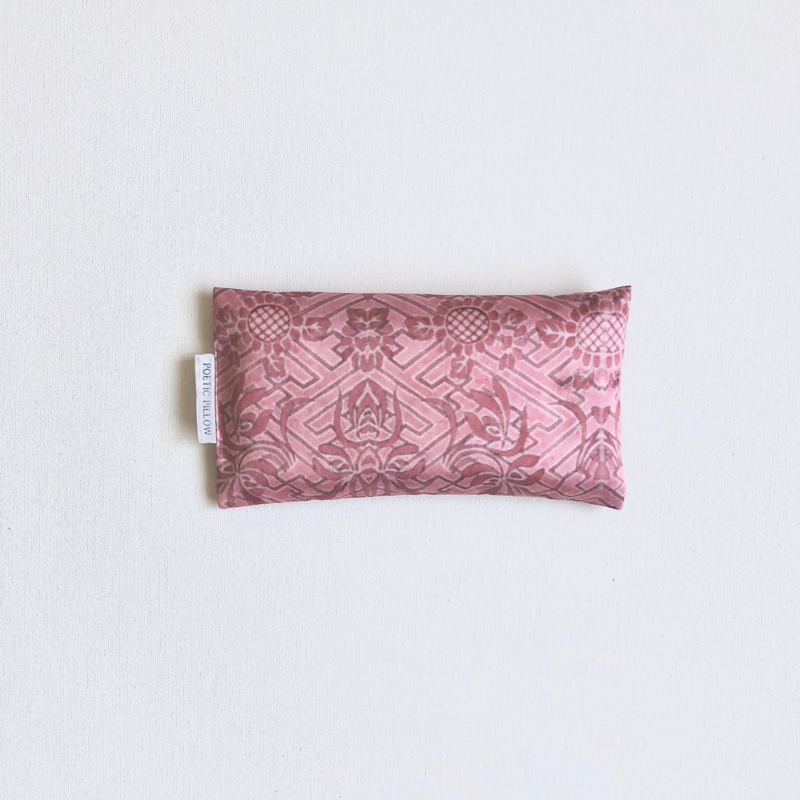 Pink Eye Pillow // Flax Seed Eye Pillow // Weighted Eye Pillow Etsy