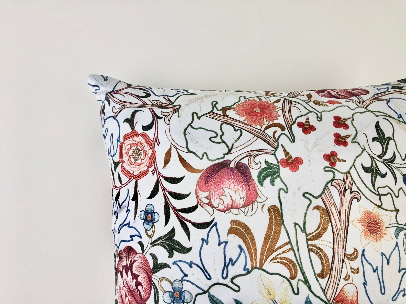 William Morris Botanical Pillow Pair // Arts and Crafts Pillow Etsy